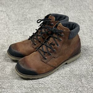 Keen Boots Mens 12 The Slater II Brown Warm Hiking Hunting Leather
